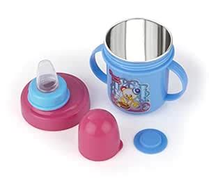 Buy Nabhya Stainless Steel Baby Spout Sipper Cup for Kids Age 3 Months ...