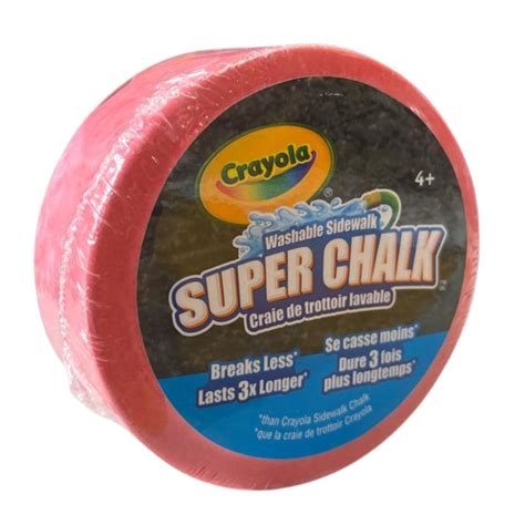 Crayola Washable Sidewalk Super Chalk - Red – Krazy Caterpillar