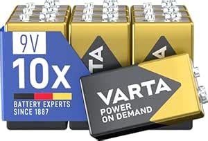 VARTA Power on Demand 9V Block (10-pack - smart, flexible and powerful ...
