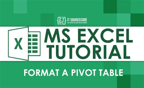 Excel PivotTable Format 的图像结果