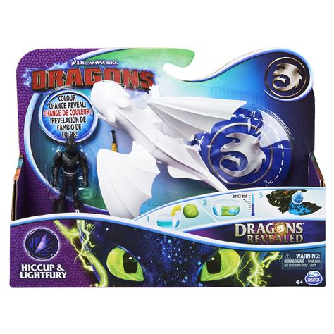 Buy Dreamworks Dragons Revealed Hiccup & Lightfury Figure Set Online at ...