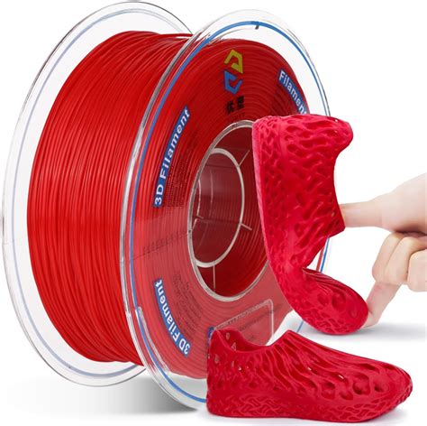 YOUSU Flexible TPU 3D Printer Filament,95A Shore Hardness and Good ...