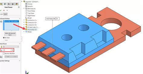 SolidWorks Thermal Simulation 的图像结果