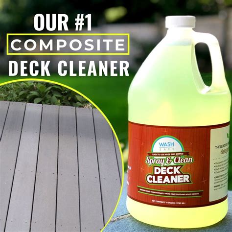 HOW TO CLEAN A TREX COMPOSITE DECK | Composite deck cleaner, Deck ...