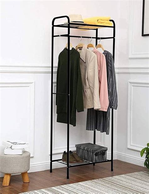 lukzer Steel Floor Cloth Dryer Stand Cloth Rack Garment Stand with Top ...