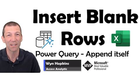 Image result for Insert a Number of Blank Rows into Table Using Power Query