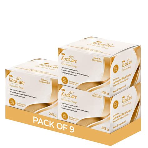 Kozicare Glycerin Soap | Kojic acid skin whitening soap - Pack of 9