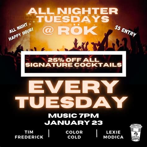 Tim Frederick / The Color Cold / Lexi Modica LIVE @ Rök Bar, ROK Music ...