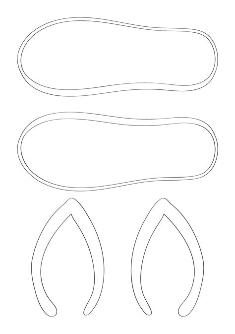 Flip Flop Printable Templates - Great Research
