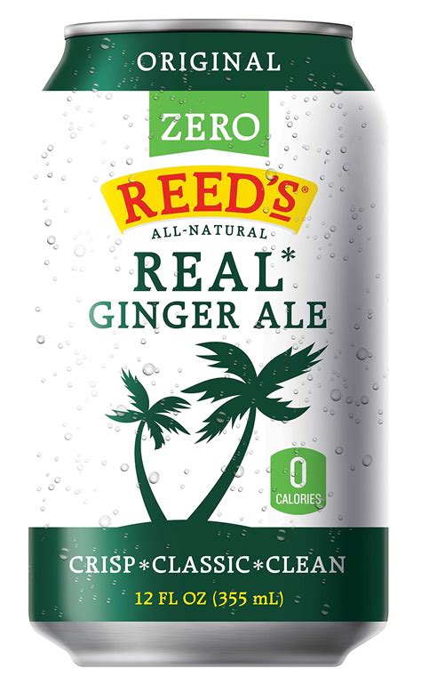 Reeds Zero Sugar Real Ginger Ale All Natural Classic Ginger ...