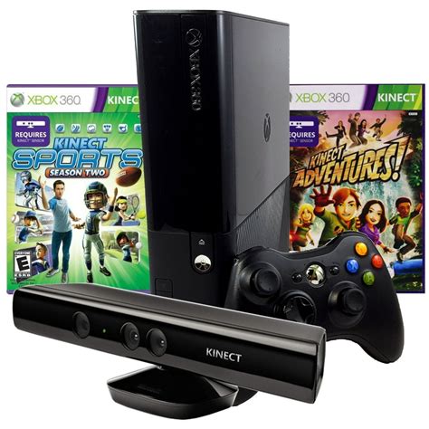 Refurbished Xbox 360 4GB Console Kinect Sensor and Kinect Sports Season ...