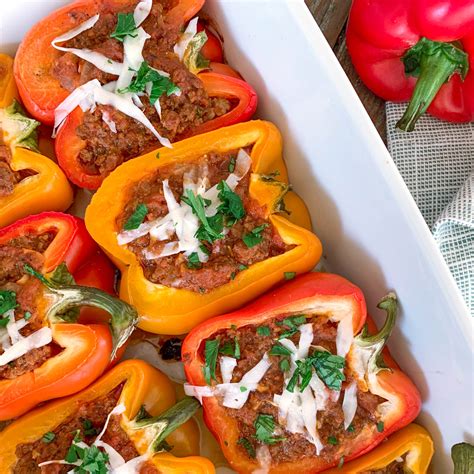 Stuffed Bell Peppers Without Rice - Simple And Fraiche