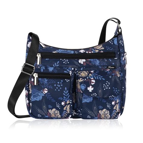 Women's Lightweight Crossbody Bag - Multi-pocket Shoulder Messenger ...