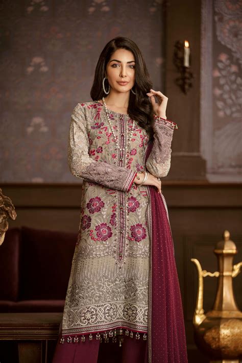 Flossie Embroidered Chiffon Collection – Luxury Edition Vol-5 – Carona ...