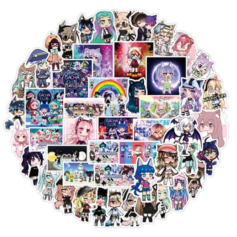 Buy 50 Pcs Cute Cartoon Gacha Life Stickers for Luggage,Cool Trendy ...