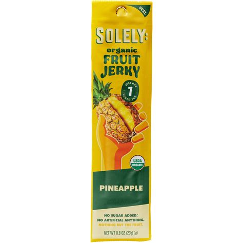 Order Solely Organic Fruit Jerky, Pineapple | Fast Delivery