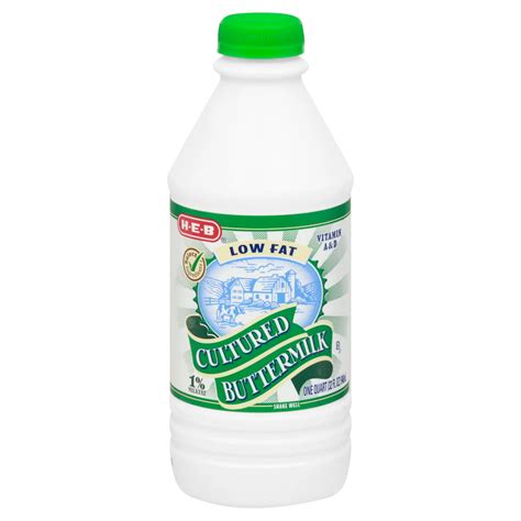 H-E-B Low Fat Cultured 1% Milkfat Buttermilk - Shop Milk at H-E-B