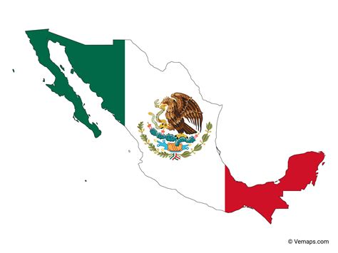Mexico Flag And Map