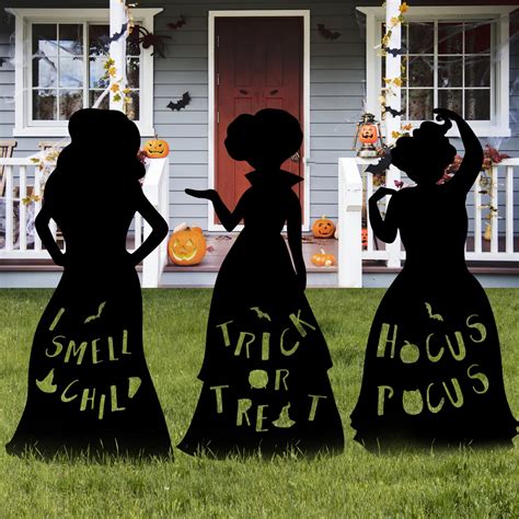 TISTON Hocus Pocus Halloween Decorations Outdoor, 3 Pack Large Hocus ...