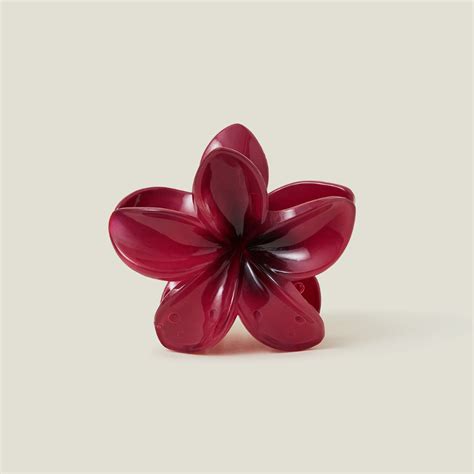 HIBISCUS FLOWER CLAW CLIP - CHERRY – MARGERITA