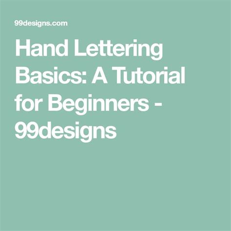 Image result for Hand Lettering Tutorial
