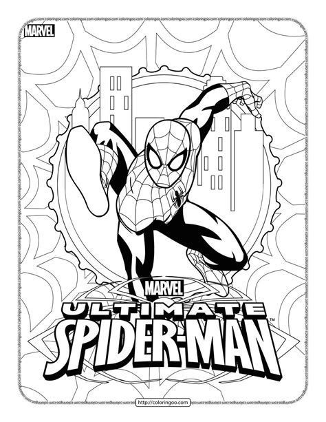 Marvel ultimate spider man coloring sheet – Artofit