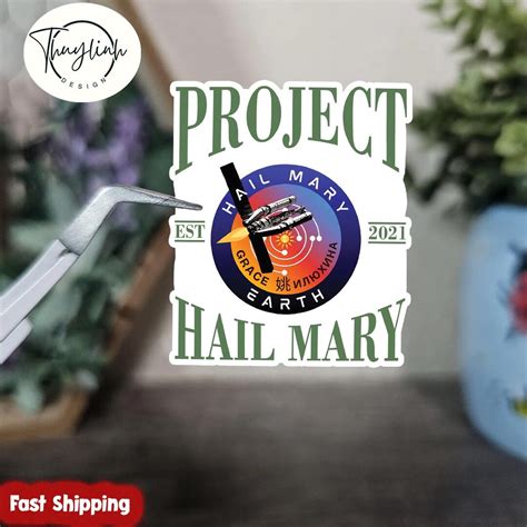 Buy Project Hail Mary Mission Logo Sticker, Rocky Sci-fi Fan Decal ...