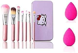 K.Y.L. Plus Soft Bristles 7 Pcs Pink Makeup Brushes Set with Storage ...