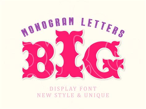 Image result for Monogram Lettering Font