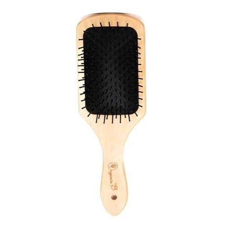 Volumonising & Anti-frizz Eco-strong Teak Paddle hairbrush | Square ...