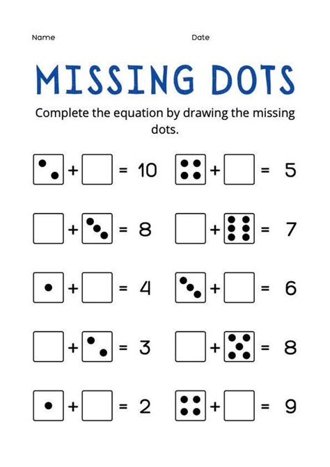 Image result for Dot Math Worksheets