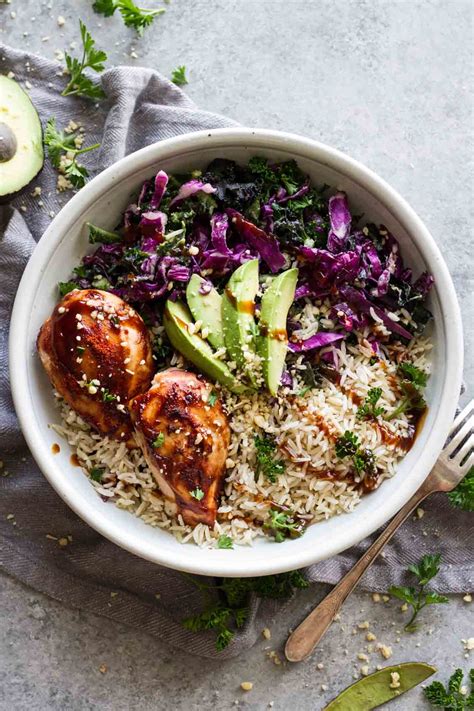 BBQ Chicken Power Bowls - Jar Of Lemons