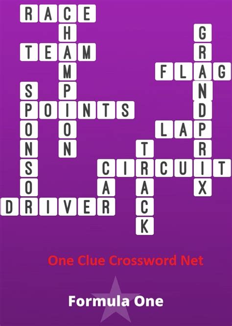 Formula One Bonus Puzzle - Get Answers for One Clue Crossword Now