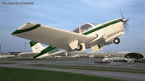 3D Single Engine Light Aircraft Beechcraft Bonanza Rigged for Maya ...