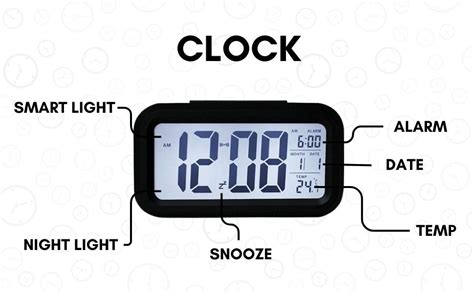 Buy QUTTEL Digital Alarm Clock with Large Display Battery Operated ...