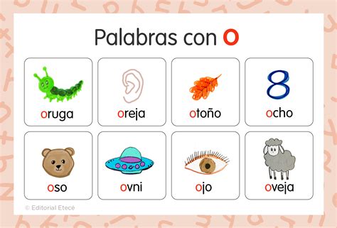 +100 Palabras con O (con imágenes) - Lenguaje.com