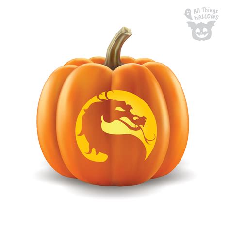Dragon Pumpkin Stencil 12 Free Mythical Creature Pumpkin Templates For