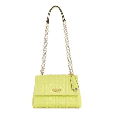 Buy GUESS Women's Lime Green Quilted Shoulder Bag| Ladies Purse ...