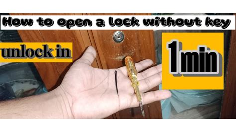 Image result for How to Open Disk Lock without Key
