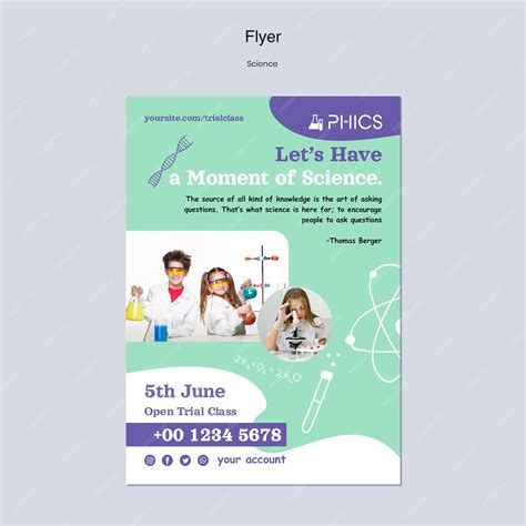 Science Flyer Template 的图像结果