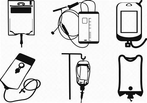 Buy Iv Fluid Bag Svg, Eps, Png, Dxf, Clipart for Cricut and Silhouette ...