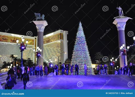 Christmas at the Venetian Resort Hotel Casino in Las Vegas Editorial ...