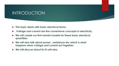Basic Electrical Terms 的图像结果