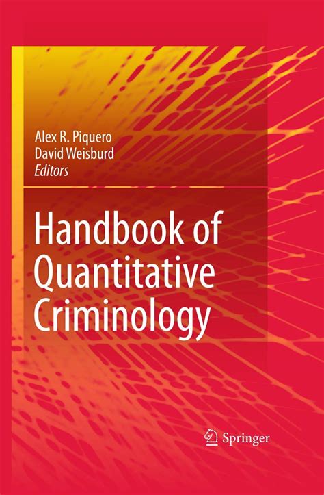 Buy Handbook of Quantitative Criminology Book Online at Low Prices in ...