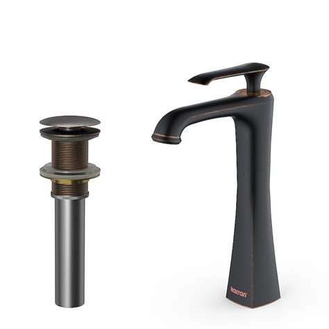 Karran Woodburn Oil Rubbed Bronze Vessel 1-Handle Bathroom Sink Faucet ...