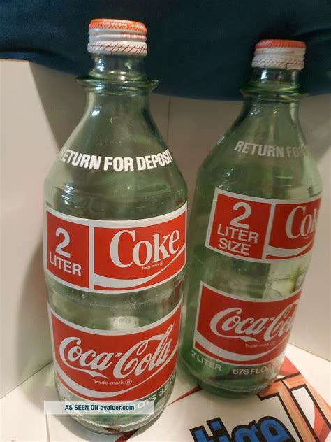 Vintage 2 Liter Glass Coca - Cola Bottle | #2153622