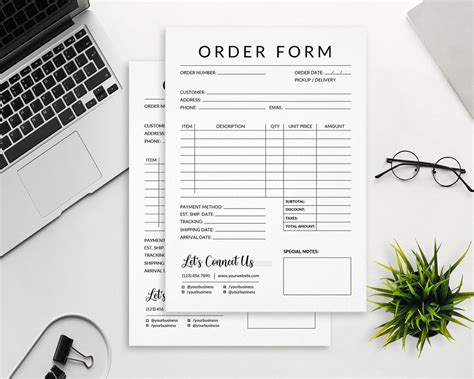 Image result for Order Form Layout
