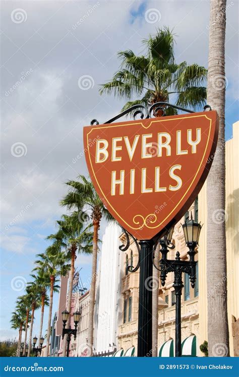 Beverly Hills sign editorial stock photo. Image of culture - 2891573