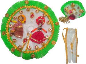 Kanha Laddu Gopal HEAVY Look CALCUTTA Patch Dress With COUPLE PUPPET ...