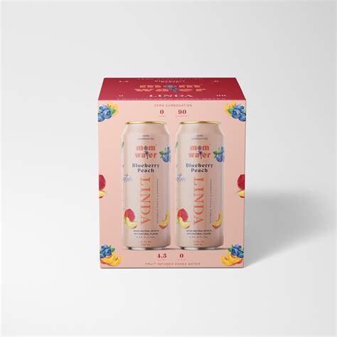 Linda - Blueberry Peach Vodka Water | Non-Carbonated Alcoholic Drink